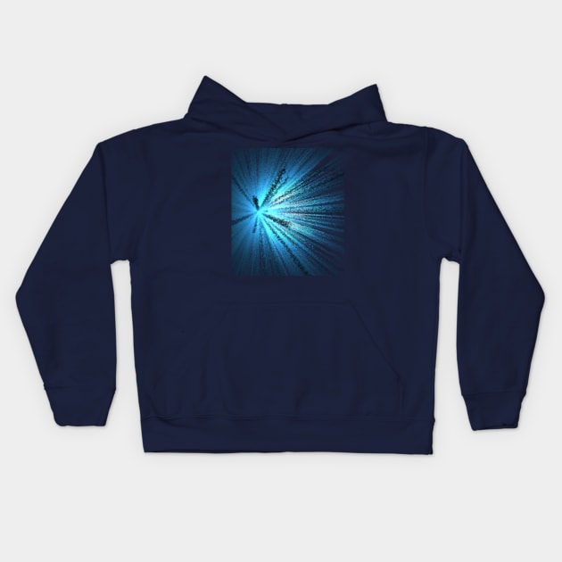 Underwater light rays Kids Hoodie by BumbleBambooPrints